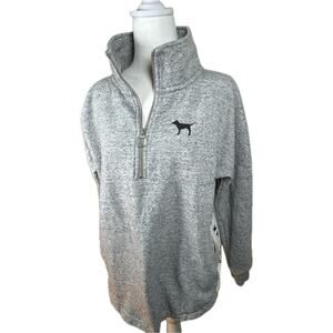 Pink by Victoria Secret, Women’s 1/2 zip gray sweatshirt, Women’s Small